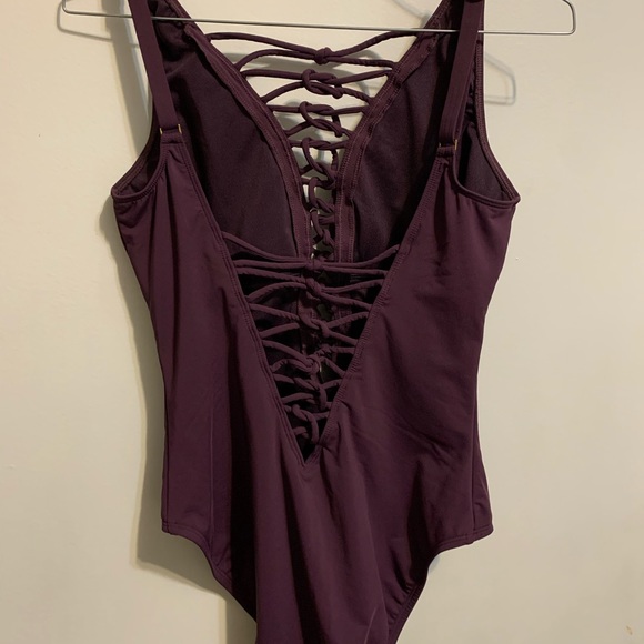 One Piece Low Back Strappy Swimsuit - - Picture 6 of 12